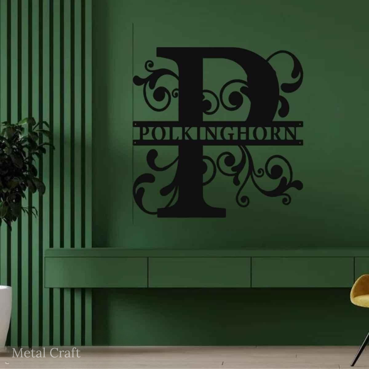 Custom Metal Name Sign | Personalized Wall Name Decor