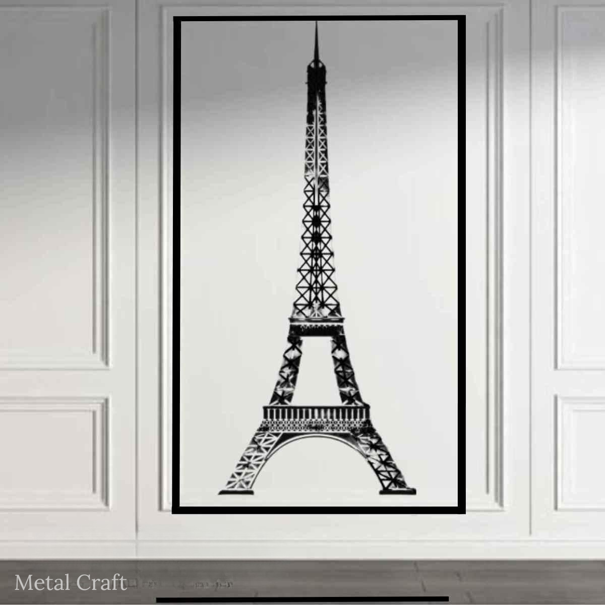 Eiffel Tower Wall Decor | Paris-Inspired Metal Wall Art