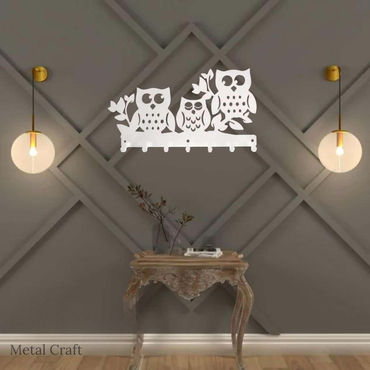 Owl Key Holder | Personalized Name Key Rack