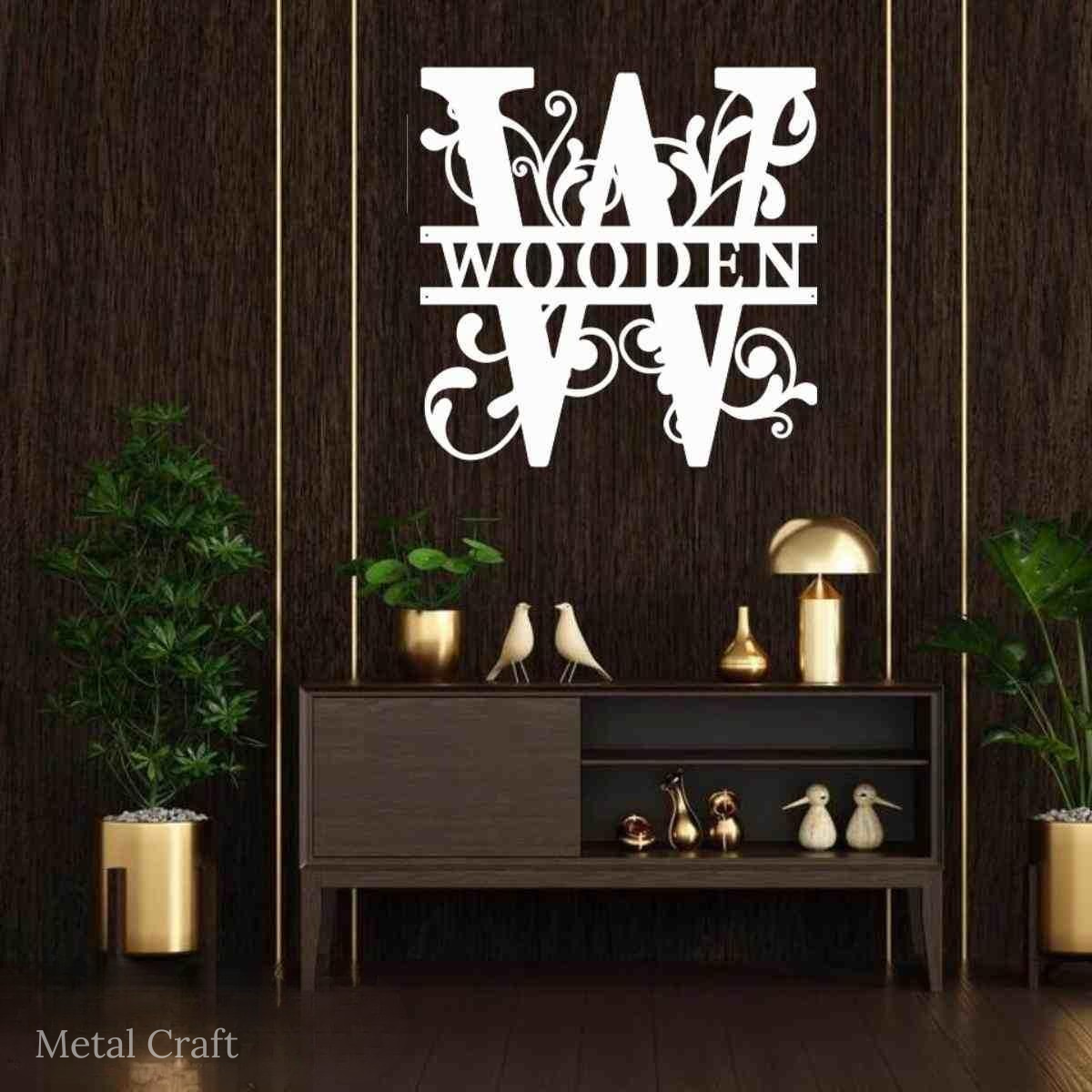 Custom Metal Name Sign | Personalized Wall Name Decor