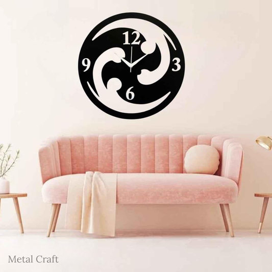 Wheel Art Metal Wall Clock