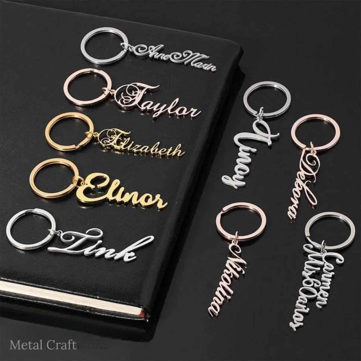 Stainless Steel Customized Name Keychain