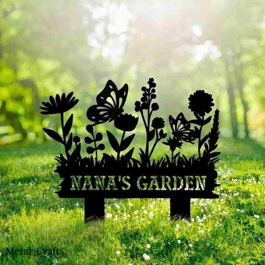 Personalized Garden Name Plate Design