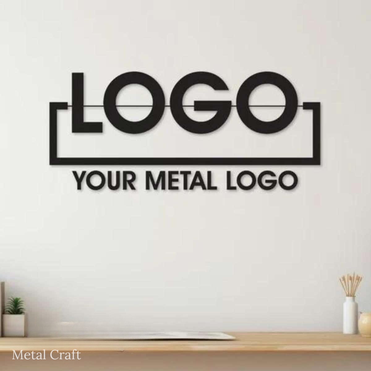 Custom Metal Logo Sign | Personalized Wall Logo & Custom Text Sign