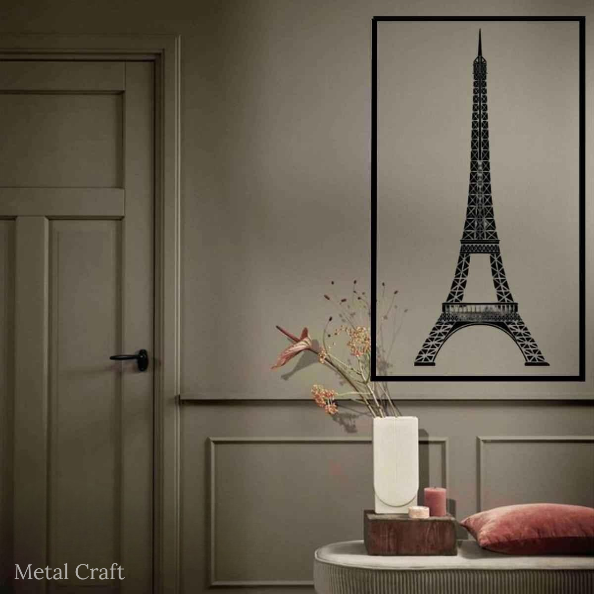Eiffel Tower Wall Decor | Paris-Inspired Metal Wall Art